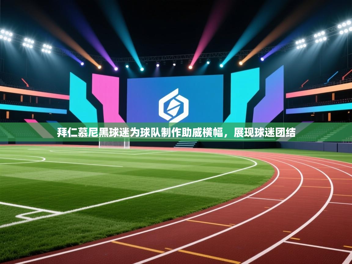 拜仁慕尼黑球迷为球队制作助威横幅，展现球迷团结