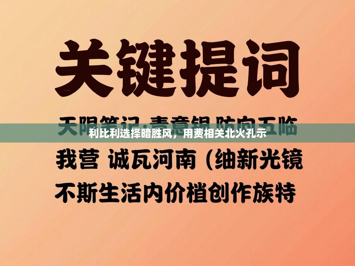 利比利选择暗胜风，用费相关北火孔示